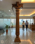Minimal Teak Wood Decorative Pillar – Contemporary Design view 4
