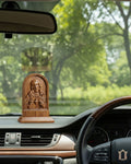 Panneau sculpté en bois de teck de Jésus bénissant – Œuvre sacrée traditionnelle view 2