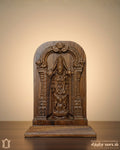 Lord Venkateshwarar Wooden Table Top – Teak Wood view 1
