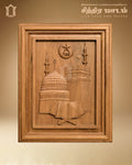 Kaaba of Mecca Teak Wood Wall Panel – Islamic Sacred Art Carving view 2