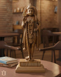 Standing Lord Murugan Teak Wood Sculpture Panel – Traditional Art view 6