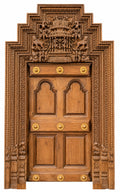 Premium Carved Wooden Main Door – Heritage Home Entrance view 1