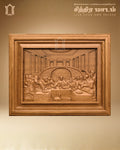 The Last Supper Wooden Wall Panel – Machine-Sculpted, Hand-Finished Teak view 1
