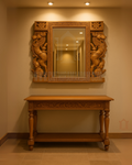 Yali Teak Wood Mirror Frame – Traditional Decorative Wall Frame view 2