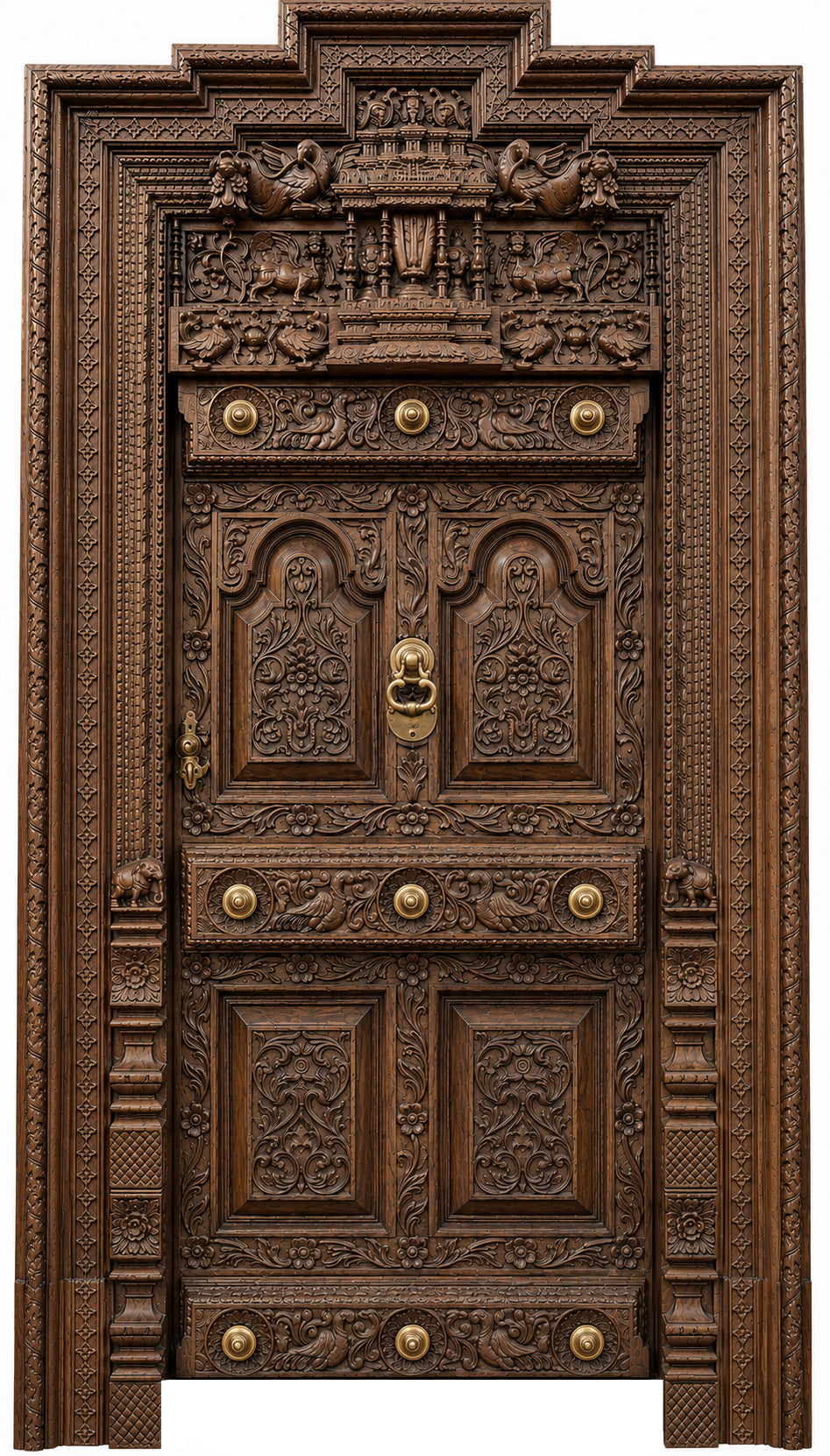 Royal Wooden Front Door Design | Online Premium Wooden Door Design
